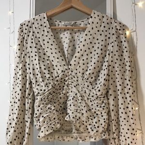 Stradivarius Polka Dot Blouse